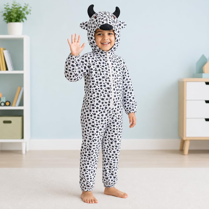 Image of Animal Costume for Kids | Plush Fancy Dress Costume for Boys & Girls |School Fancy Dress, Annual Day, Jungle Theme, Role Play, Halloween & Birthday Party