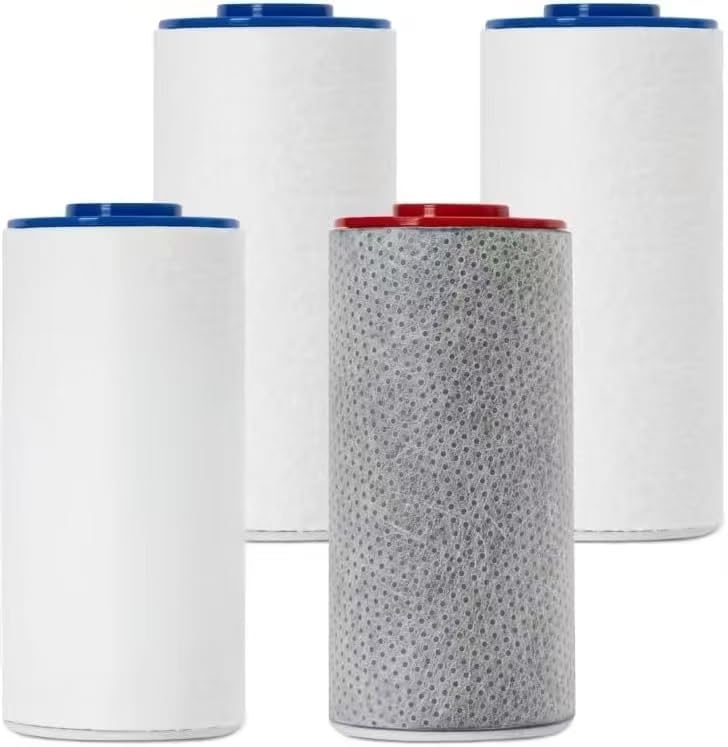Filtros de repuesto compatibles con el sistema Weddell Duo, filtros de agua de ducha que reducen el cloro, PFAS y contaminantes, los filtros de cabezal de ducha mejoran la salud de la piel y el