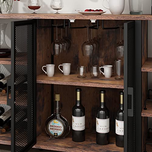 Gyfimoie-Wine-Bar-Cabinet-55-Inches-Kitchen-Sideboard-Buffet-Cabinet-with-Wine-Rack-Storage-Industry-Coffee-Bar-Cabinet-with-Wine-Rack-and-Glass-Holder-for-Liquor-and-Glasses-Rustic