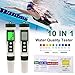 10 in 1 Water Quality Tester PH/TDS/Salt/SG/ORP/EC/Hydrogen/Resistivity/Temp/Nutrient Multifunction Testing Pen for Pool Aquarium