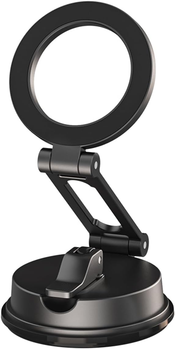 WIWU for MagSafe Car Mount Magnetic Phone Holder 360°Rotation Suction Cup Phone Mount for Car Foldable Adjustable Stable Cradle Compatible with iPhone 16/15/14/13/12 Series Android - Amazon product rated Grade C