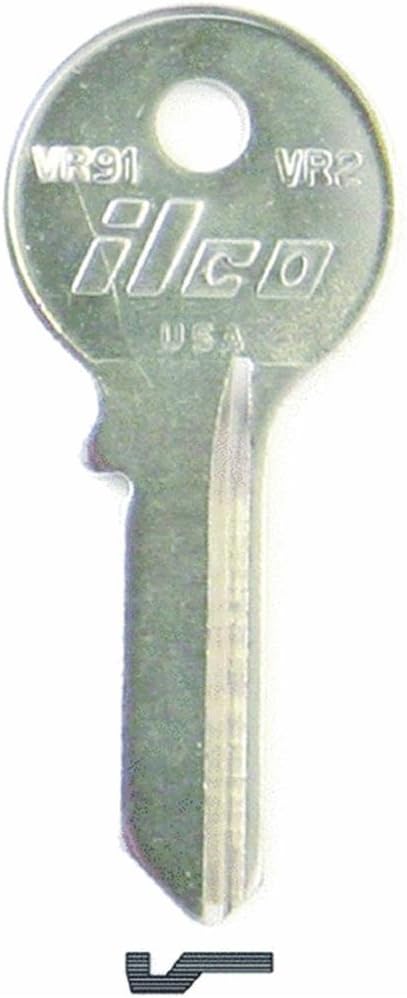 KABA ILCO VR91 HaMale Pipe Threado Padlock Key Blank