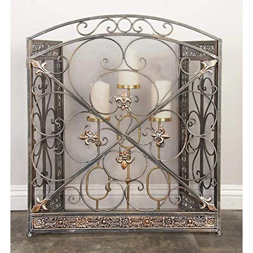 Protector de chispas de chimenea decorativo para salones acogedores 3