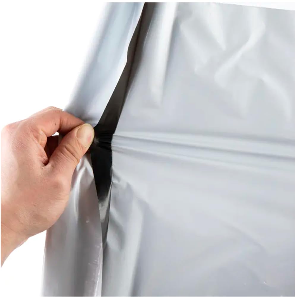 YIJIA | 100 Bolsas 35x45CM Polietileno Blancas para Envíos, Sobres de Correo, Bolsas de Plástico de Envío Autoadhesivas