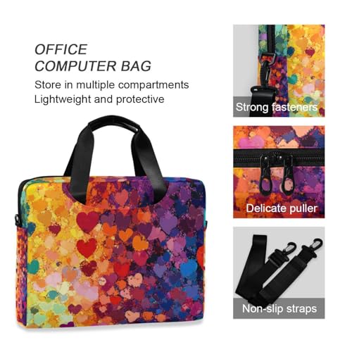 Maletín portátil para laptop 15.6 pulgadas con asas y correa miniatura 5