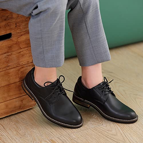 Hawkwell Kids Boys Oxfords Classic Formal Comfort School Dress Shoes,Black Manmade,2 M Us Little Kid #TOP1