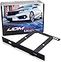 iJDMTOY Type-R Style Front Bumper License Plate Side Relocation Mounting Bracket Compatible With 2016-21 10th Gen Honda Civic Sedan/Coupe/Hatchback