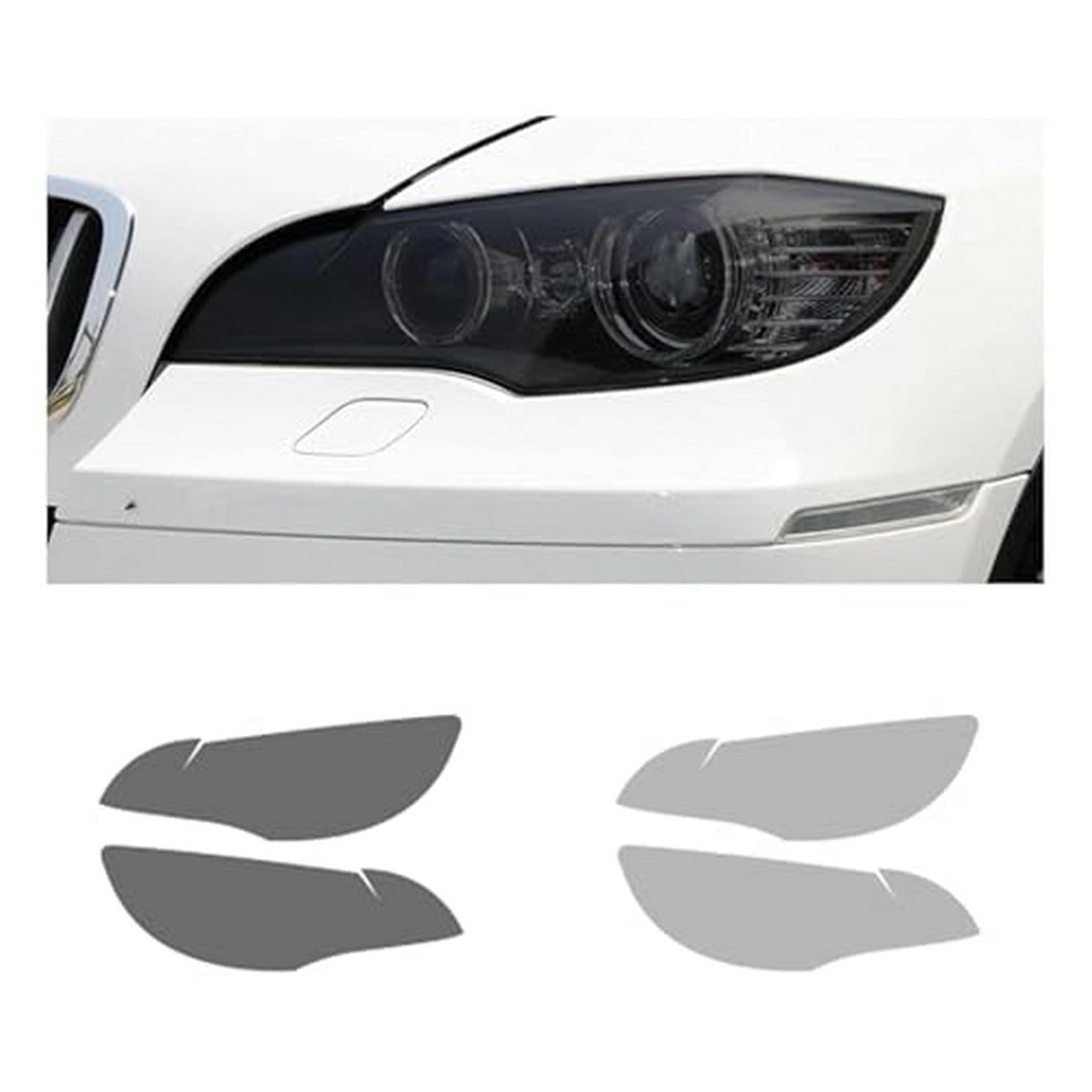Film de phare TPU transparent pour BMW X6 E71 2008-2014 autocollant auto anti-rayures