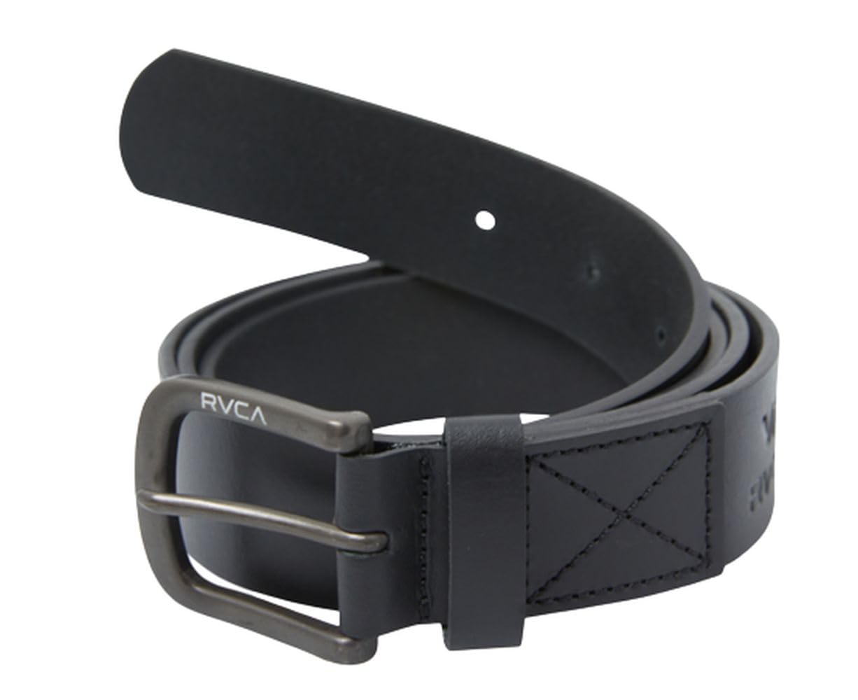 RVCA Men's Standard Leather Belt Black Large/X-Large