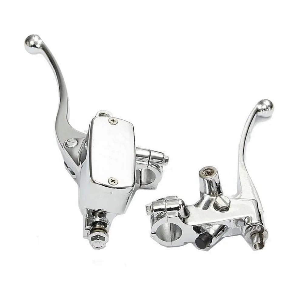 Moto Levier d'embrayage Frein Embrayage De Frein De Moto Anglais 7/8 ''22mm Levier d'embrayage De Frein Universel Maître-Cylindre Pompe De Réservoir Frein d'embrayage