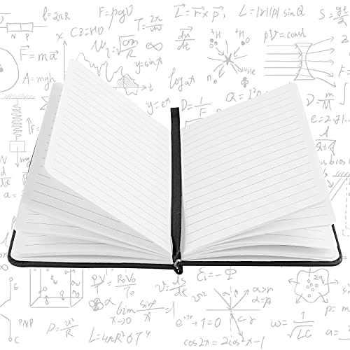 A6 Notebooks, Pocket Notebook Note Pads Small Notebooks Hardback Notebook A6 Notepad Journal 160 Pages (80 Sheets)-Black - Image 3
