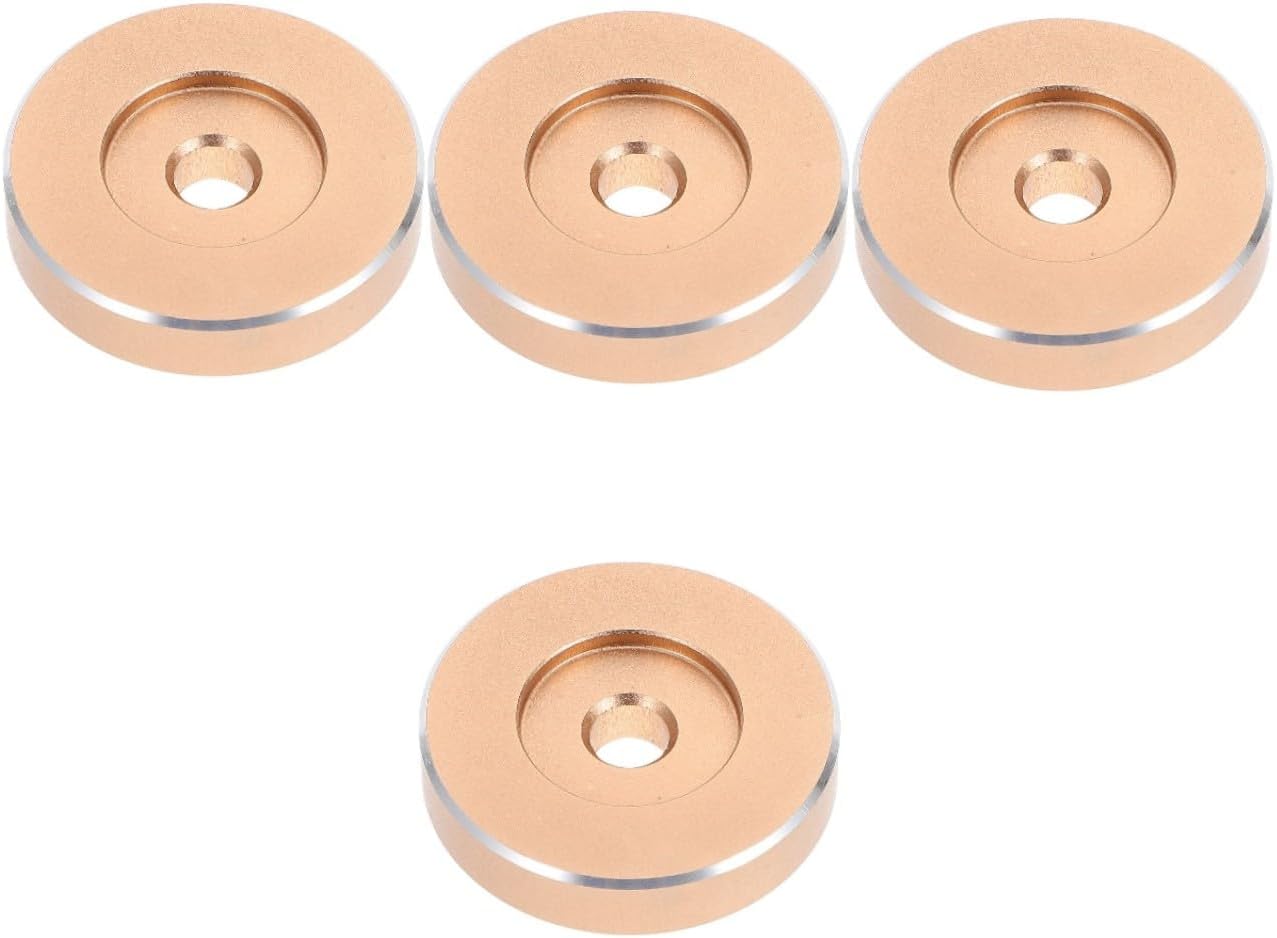 Mikikit 4pcs Record Adapter Single Adaptor for Turntable Precision Designed Accessory for Enhanced Sound Quality Smooth Playback and Improved Stability