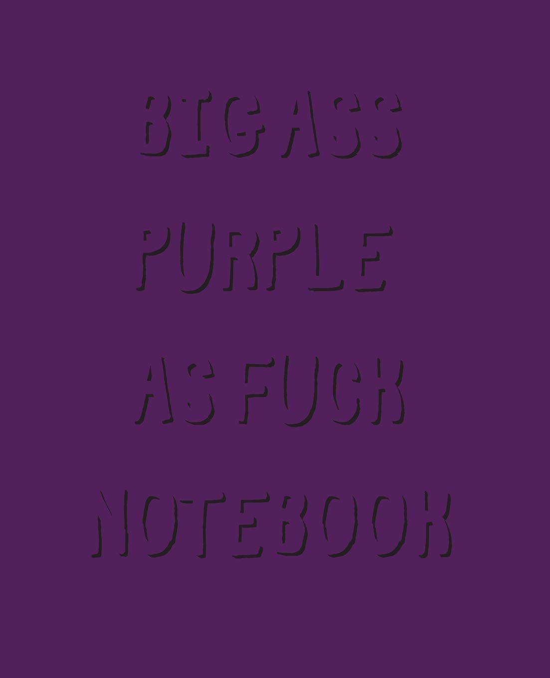 Carnet violet au volume immense de 800 pages au format pratique 19x23