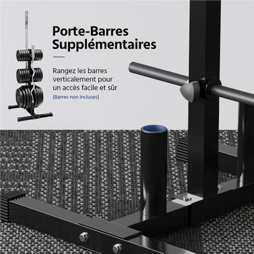 Rack musculation Abician pour libérer le sol et ranger vos barres