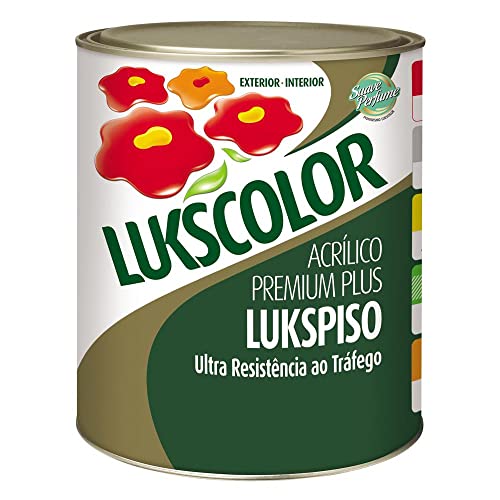 Tinta Lukscolor Lukspiso Premium Plus Cinza 900ml