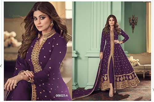 Image of Henith Collection Indian /Pakistani Ethnic Wear Embroidered Anarkali Suit Anarkali Gown for Women