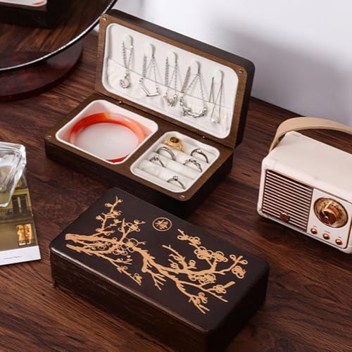 Mini estuche para aretes de madera como regalo de recuerdo 5