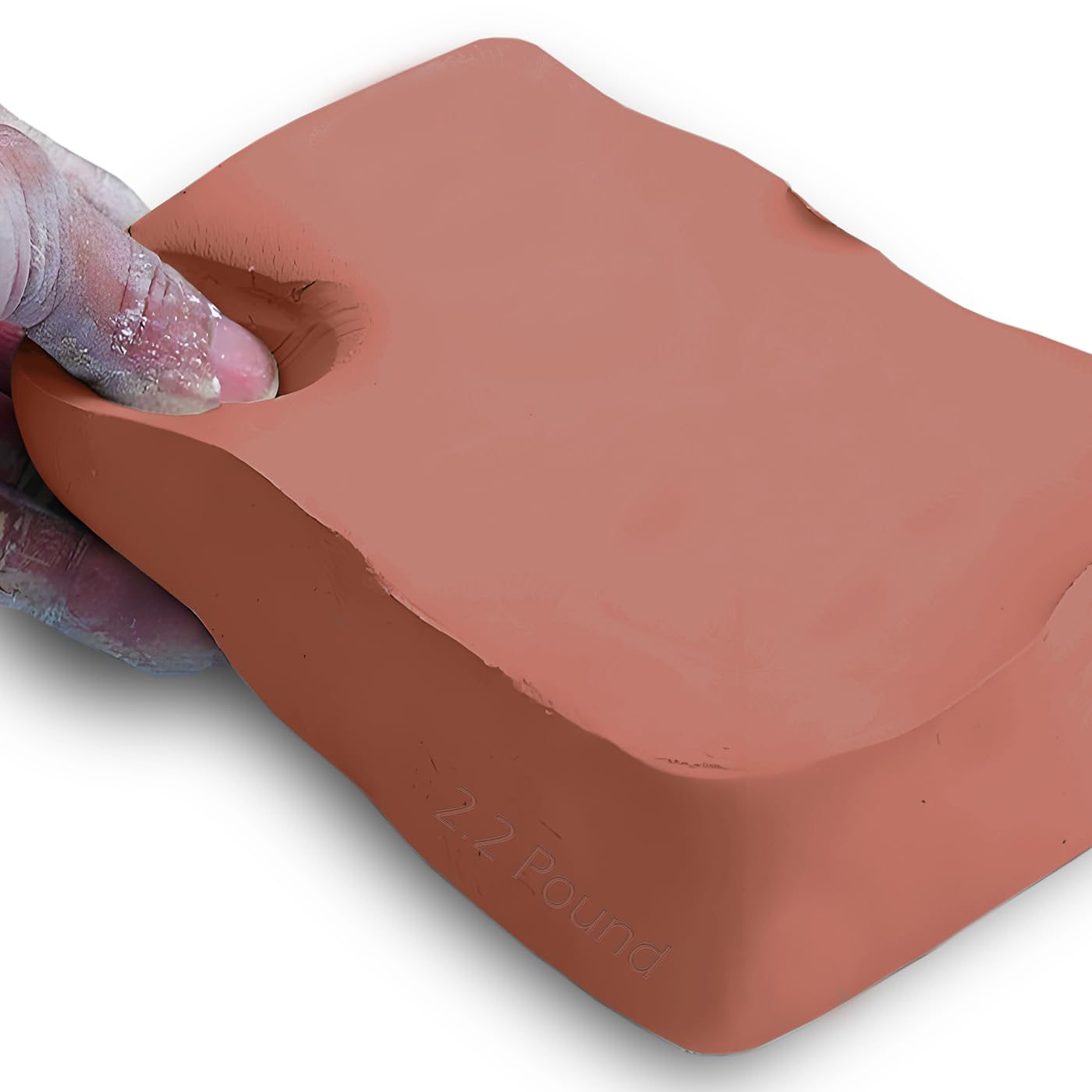JOAWSOME Air-Dry Hardening Modeling Clay Natural 2.2Lbs, Non-Toxic All-Purpose Compound Modeling Sculpting Clay (Terracotta)