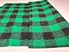 Wool Buffalo Check Fabric by The Yard, 36" x 60" Wide, Made in USA by American Woolen Mill. Fabric Could Serve Many uses (Clothing, Accessories, Christmas Decor, Place mats, etc.). (Green/Black) #1