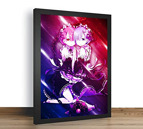 Quadro Decorativo Poste Re Zero Loli Anime Classico
