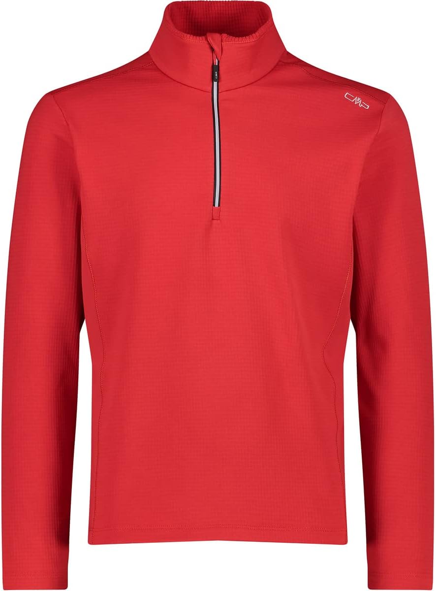 CMP Grid Tech Sweat-Shirt En Polaire Avec Demi-Fermeture Éclair Pour Femme, Femme, Sweat-Shirt, 3G10746, 00xd, XS