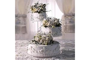 PlatinumCakeware 3 Tier Acrylic Wedding Cake Tower Stand Display Cupcake Stand