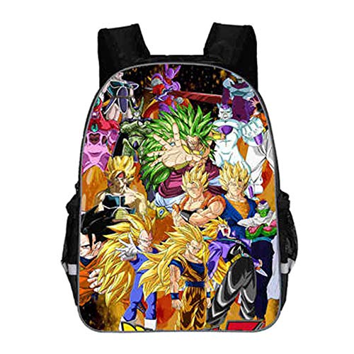 Mochila Dragon Ball  Escolar Pequeña Adolescente Niña y Niños Primaria