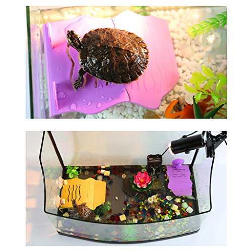 Homyl Aquarium Turtle Pier Topper Basking Platform Landing Island Aquarium Decor