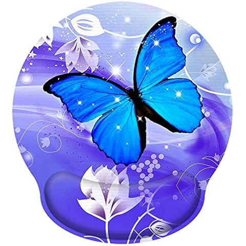 icolor Mouse Pad with Wrist Rest Nonslip Ergonomic Memory Foam Pain Relief Mousepad Desk Mat (9"x10") for Office Gaming Computer Laptop at Home/Work Cover
