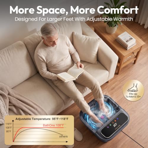 Collapsible Foot Spa Bath Massager With Heat Electric Foot Soaking Tub by BathOne - Used condition - Image 6
