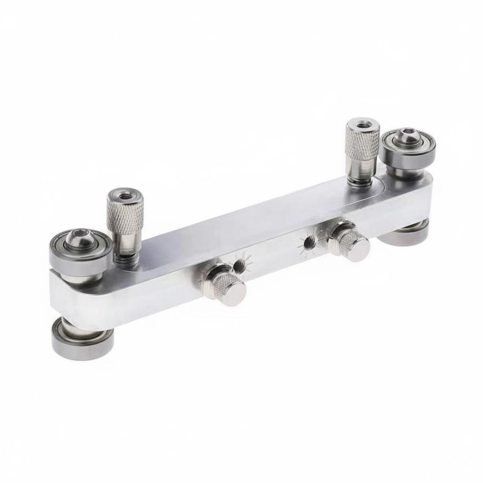 Útil Nivelación para Guitarra con Cojinetes Ajustables y Superficie Aleación Aluminio para Lograr un Eficiente Cejuelas y Puentes para una , Plata