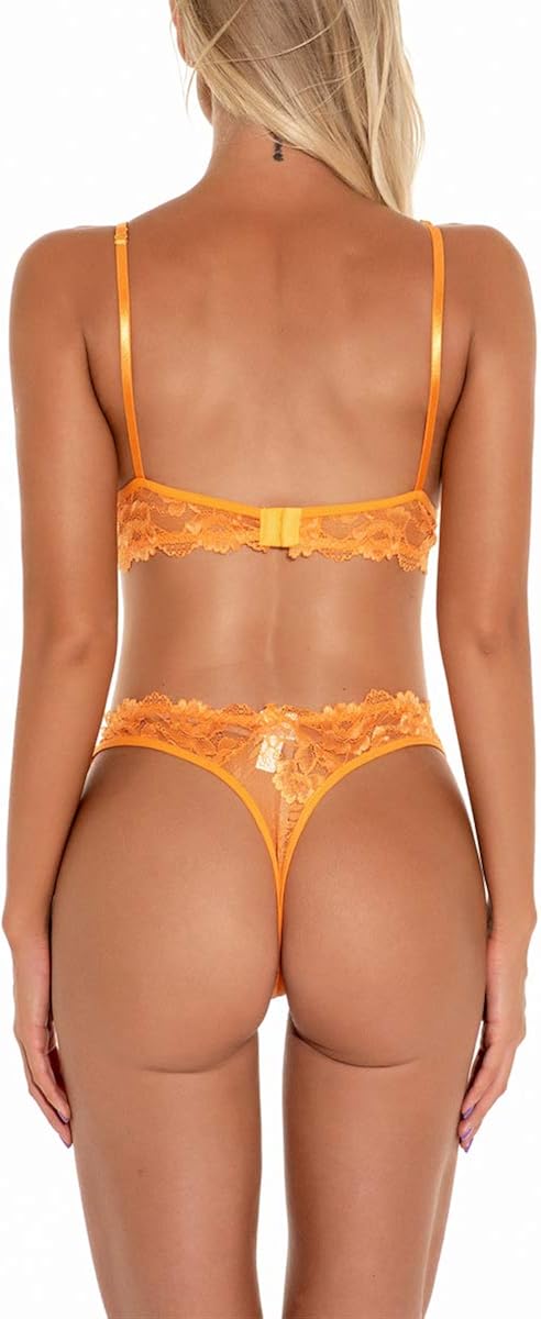 Lingerie for Women for Sex - Sexy Lace See Through 2 Piece Lingerie Set Plus Size: Clothing, Shoes & Jewelry