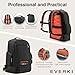 EVERKI ContemPRO 117 Laptop Backpack Fits up to 18.4” – Gaming, 42L Large Travel Backpack with Water-Resistant Rain Cover for Women & Men – Spacious Business Laptop Bag – Black (EKP117B)