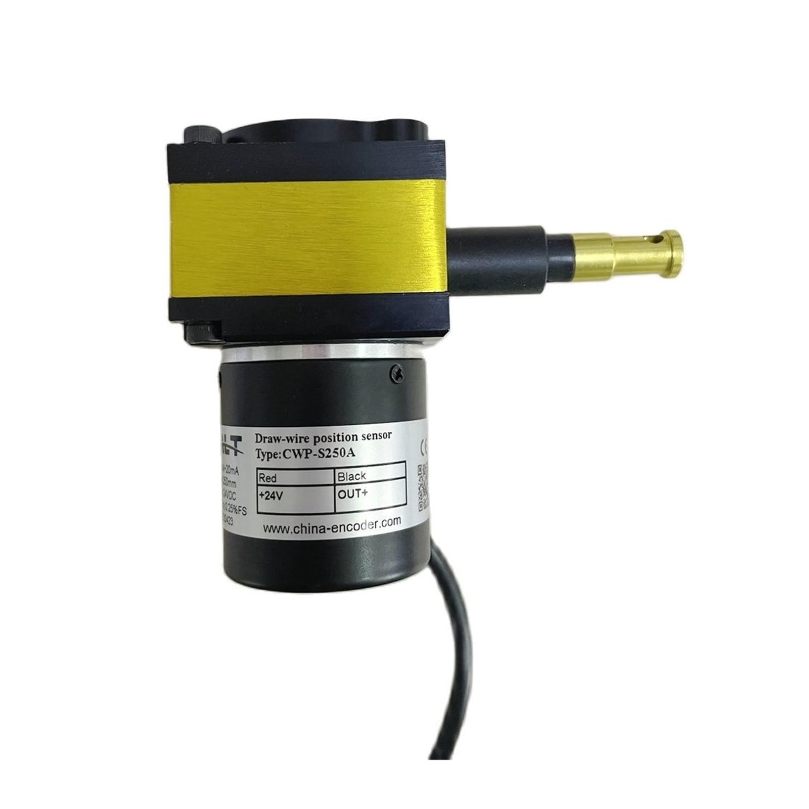 NOBIRTBSA CWP-S250A 4 to 20mA Analog Linear Potentiometer 250mm Small Draw-Wire Displacement Sensor