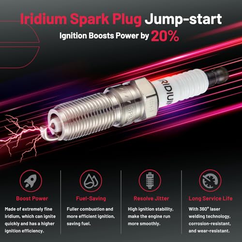 Image of BDFHYK Ignition Coil Pack UF303 and Iridium Spark Plugs 5019 Compatible with Buick Rainier, Compatible with Chevy Colorado Trailblazer EXT, Canyon Envoy,H3 2.8L L4 3.5L 3.7L L5 4.2L L6, Sets of 6