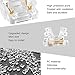 SVIANG 12Pcs 2Pin 10mm COB LED Strip to Wire Connectors, 0-36V/5A mini-Size Solderless Clip for Reusable & Tool-Free Extension, No Dark Area Connection for Cabinet Light