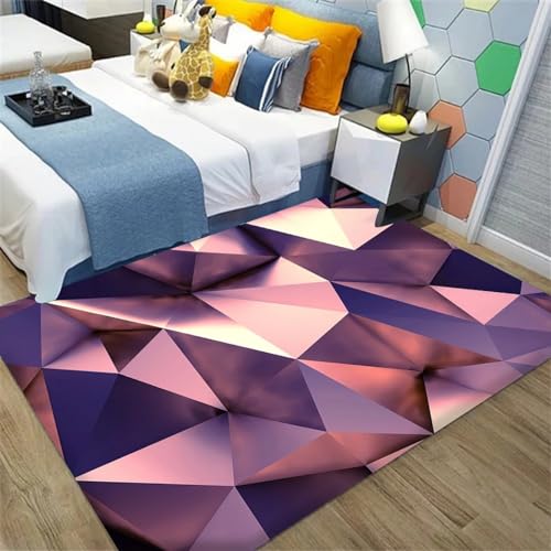 Tapis de restaurant 180x280 cm à rayures géométriques en polyester doux - 2