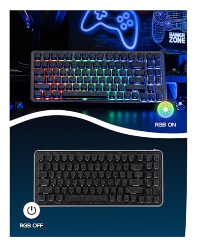 Image of EPOMAKER Frost Jelly Keycaps Set, 126 Keys Forged Carbon Fiber Keycaps | Cherry Profile, ABS+PC, MX-Style Compatible for 61 /68 /84 /87 /98 /100 /104 /108 ANSI Layout Mechanical Gaming Keyboards (Black)