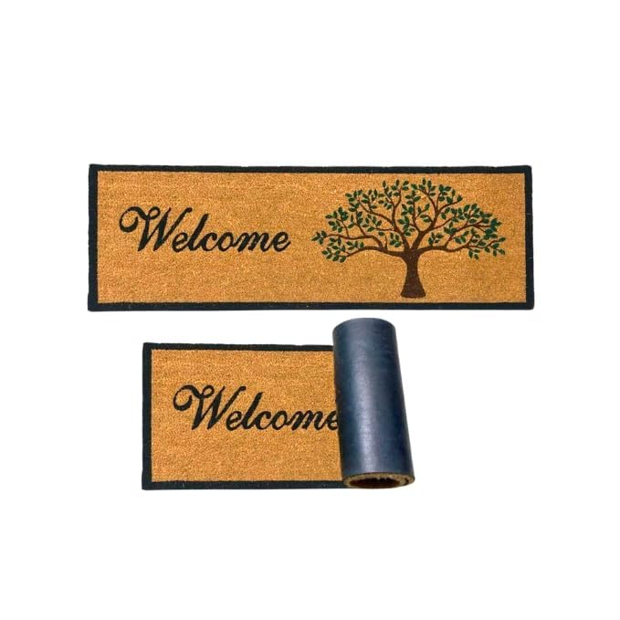 Image of Coir Door Mat | Doormat for Main Door Entrance | Door Mat for Home | Anti-Slip Back | Natural Coir Mat for Living Room | (Large)