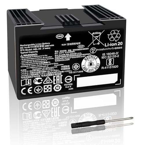 Image of 14.4V 3200mAh ABL-D2 Replacement Battery for iRobot Roomba i3 i4 i6 i7 i8 Series, Compatible with i3+ /i4+ /i7+ /i8+ ABL-D1 ABL-F