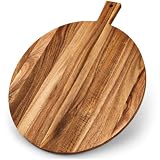 com-four® Vassoio da Portata in Legno di Acacia 33,5 cm