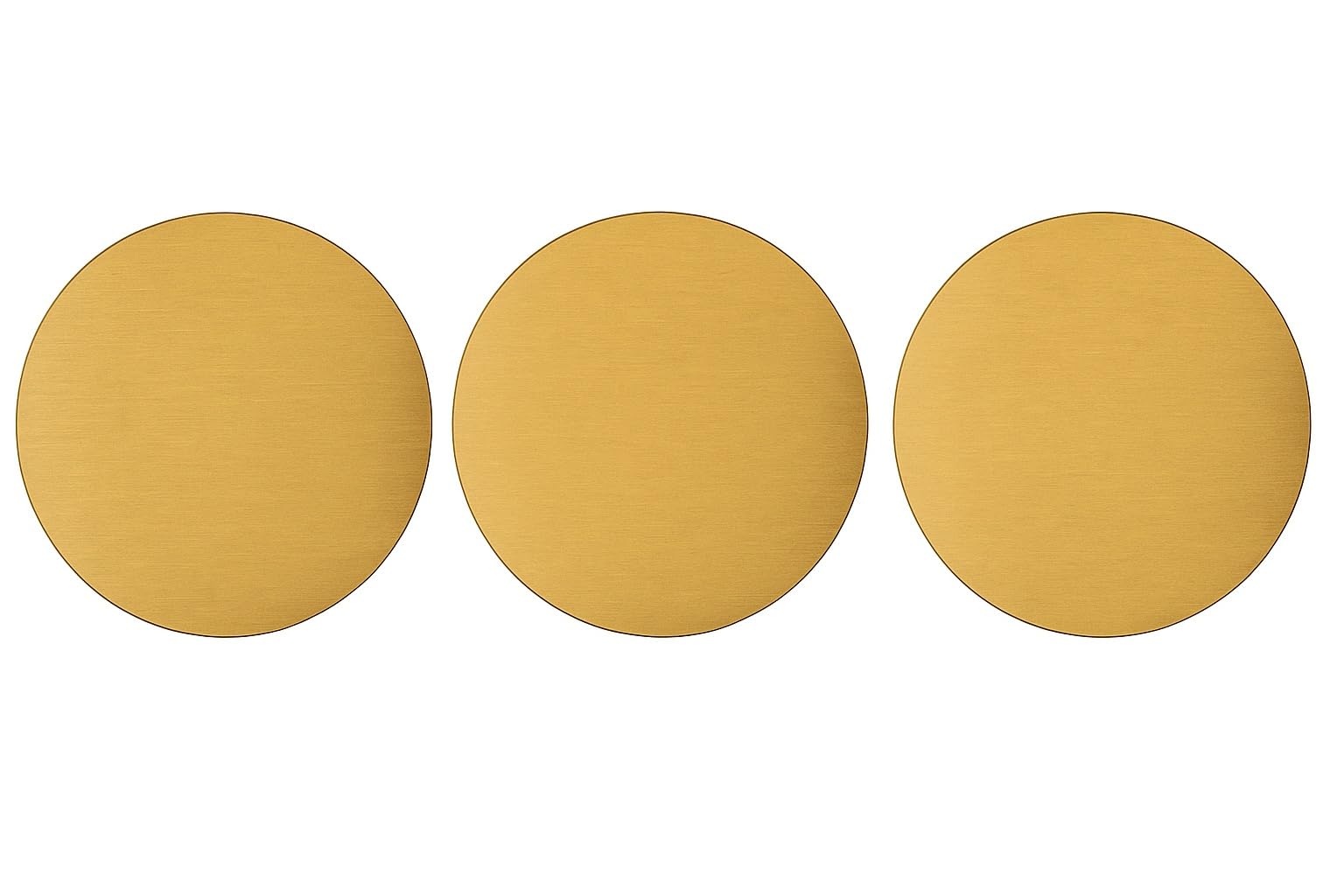 Juego de 3 Placas Oro para Quemadores de Incienso en Tu Rincón de Yoga