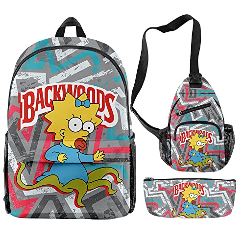 Anime Backpacks Casual Laptop Backpack Travel Bags for Men Women