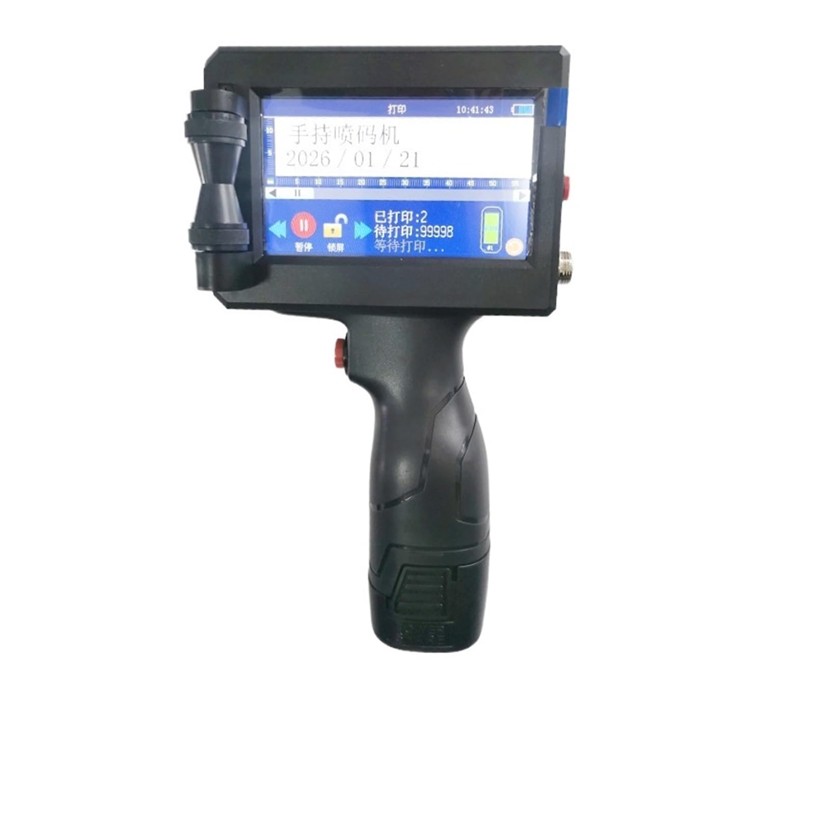 Stampante a getto d'inchiostro portatile Stampante a getto d'inchiostro manuale con codice QR for data piccola intelligente Borsa Su Cartone, Legno