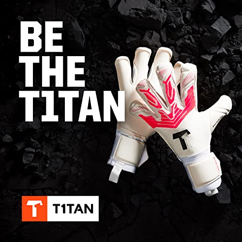 T1TAN Alien Infinity 2.0 - Soccer Goalie Gloves - Contact Cut and 4mm Gecko Grip - Size 8