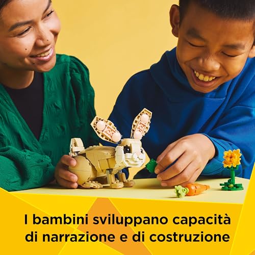 Creator 3 in 1 Adorabile Coniglio Giocattolo - Animale che si Trasforma in Lama o in Foca - Idea Regalo di Compleanno Creativa per Bambine e Bambini da 8 Anni in su - 31162 - Lego - Immagine 6