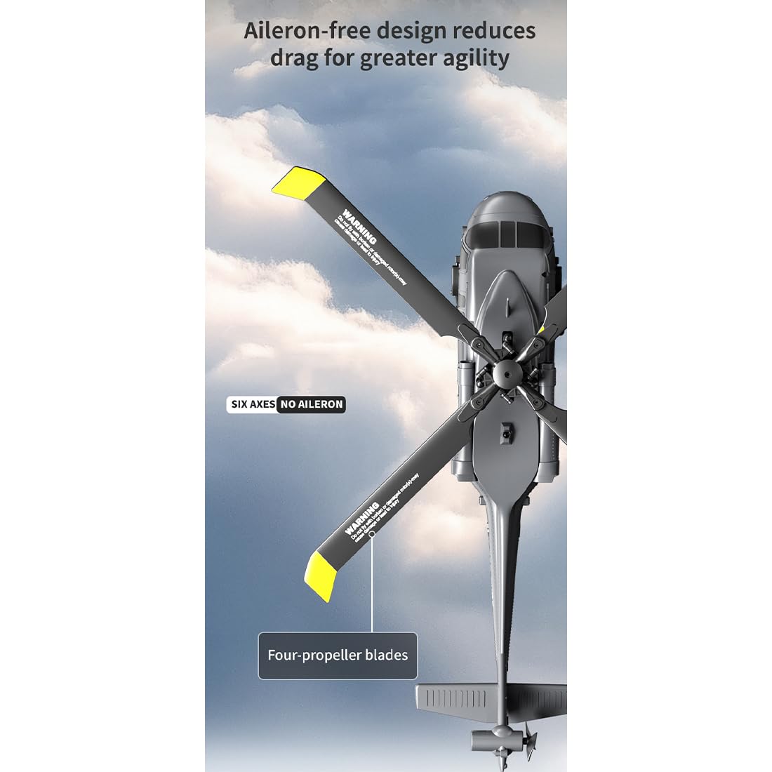 UH-60 2,4 GHz 5-Kanal Flybarless-Modellhubschrauber Mit Barometrischer Höhenhaltung, Optischer Positionsbestimmung EIN-Tasten-Flug In Rückenlage (RTF)