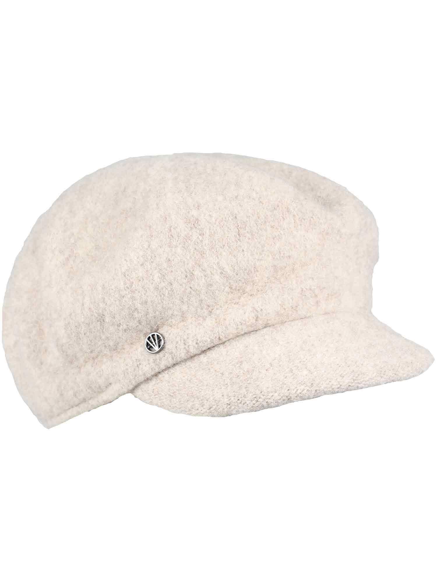 LOEVENICH Baker Boy Kappe | Einfarbig | 100% Wolle | OneSize | Damen | Warmer Style für den Alltag
