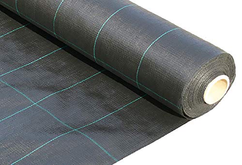 JARDINLIFE Malla Geotextil Antihierbas de 130gr para el Control de la Maleza, Negro (Rollo de 2,10x100 = 210m²)