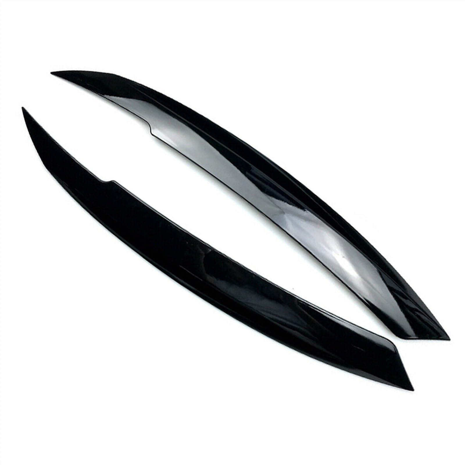 Car Front Headlight Eyebrow Eyelid Cover Trim Sticker for Jetta MK6 for Sagitar NCS 2010-2018 Auto Styling(Glossy Black)